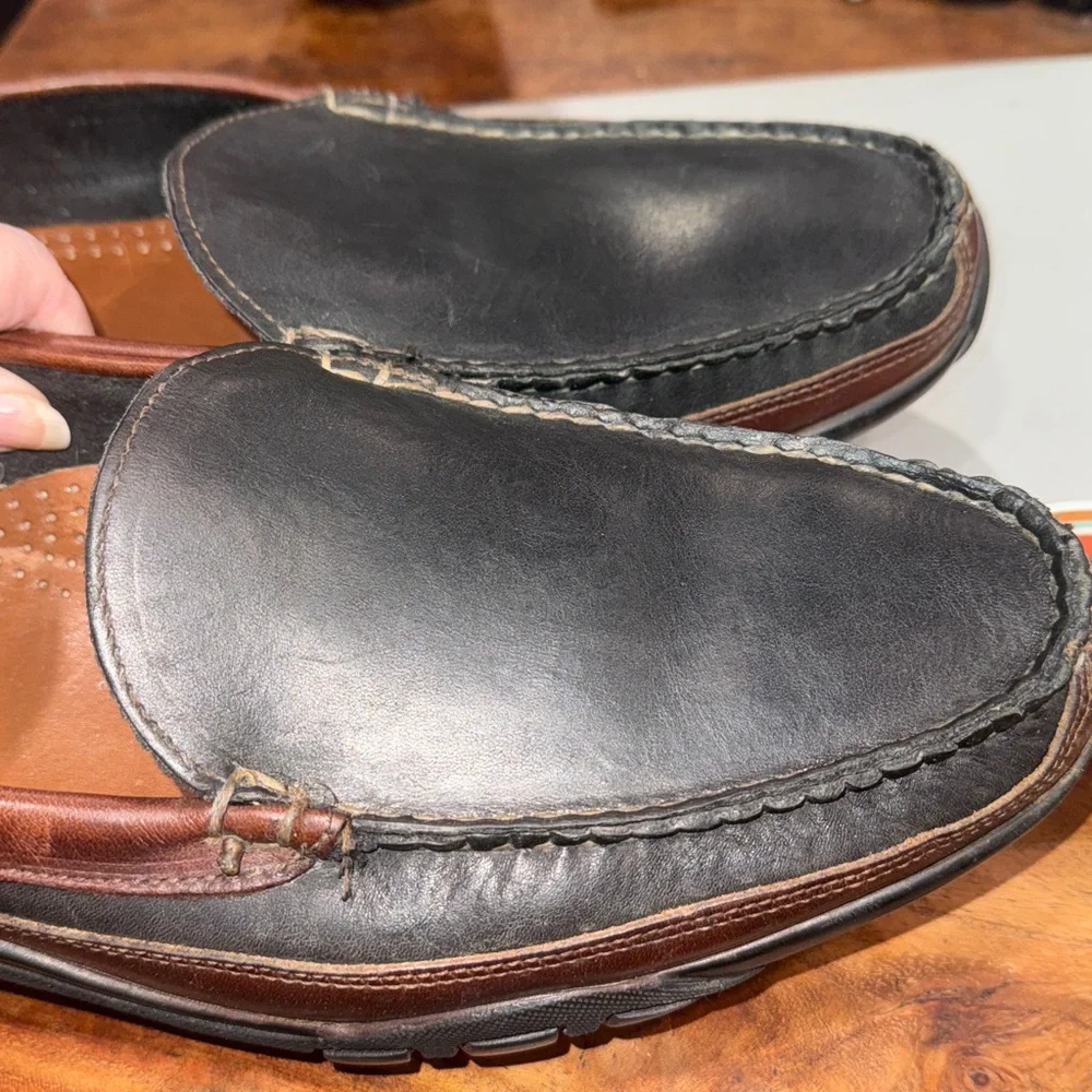Allen Edmonds Men’s Boulder leather Slip-On Loafer, sz 11.5, sturdy rubber soles